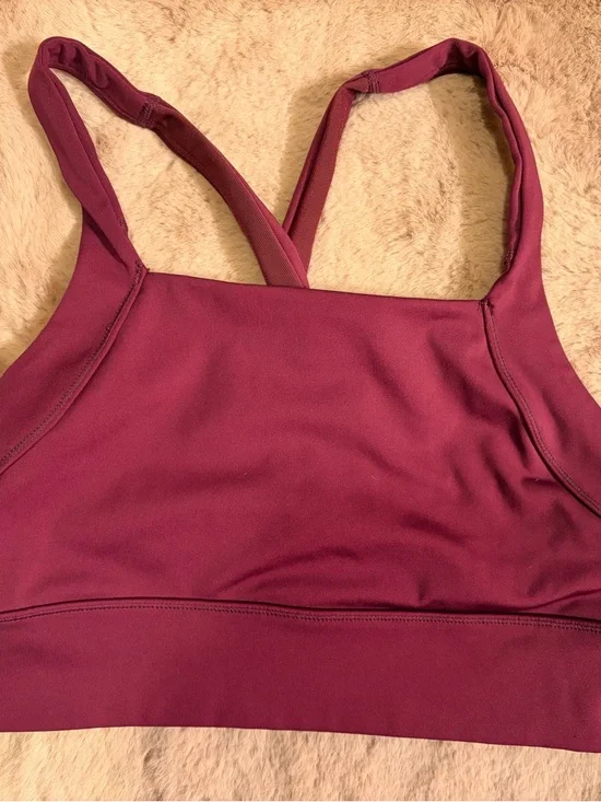 FP Movement by Free People Wine-Colored Crossback Sports Bra - Picture 3 of 3